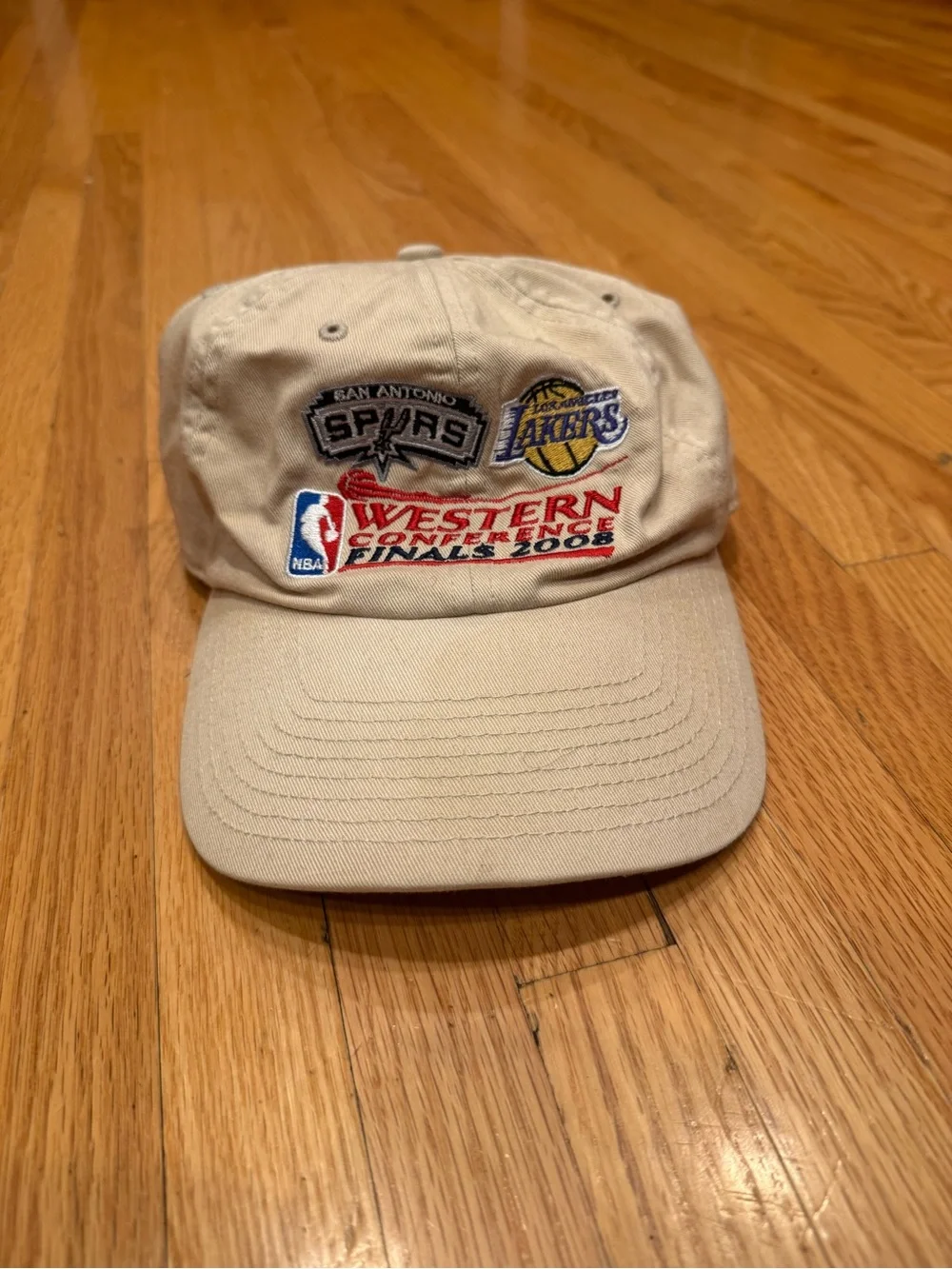 NBA Western Conference Finals 2008 Beige Baseball Cap - Spurs vs Lakers